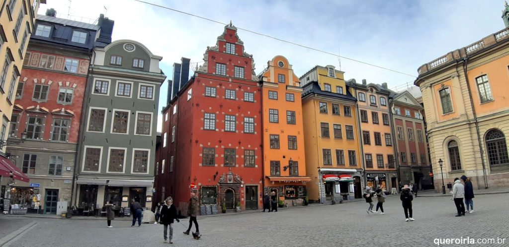 Praça Stortorget em Gamla Stan